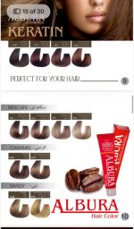 رنگ موی آلبورا 100 میل ALBURA به همراه کاتالوگ - Image 6